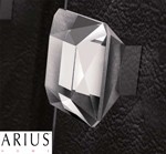 gałka kryształowa Diamond Pull 50 T01F4 transparentna/chrom 