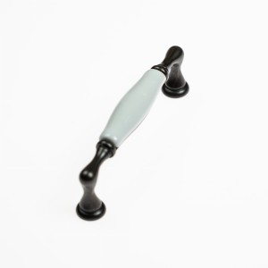 uchwyt porcelanowy M 62,00,00,B1G brąz, biała porcelana