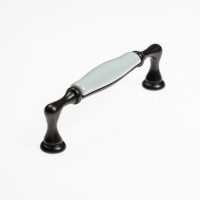 uchwyt  porcelanowy  M 62,00,00,B1G brąz, biała porcelana