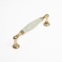 uchwyt  porcelanowy  M 62,01,00,6CG złoty, ivory porcelana