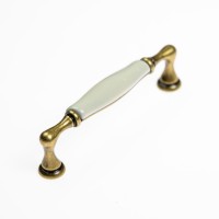 uchwyt  porcelanowy  M 62,01,00,D1G złoto postarzane, ivory porcelana