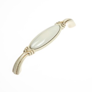 uchwyt  porcelanowy  M 78.01.00.T5G złoty przecierany ivory